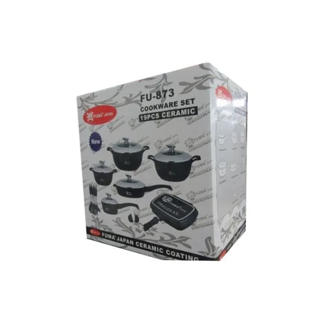 سرویس قابلمه 19 پارچه فوما مدل FU-873 با روکش سرامیک