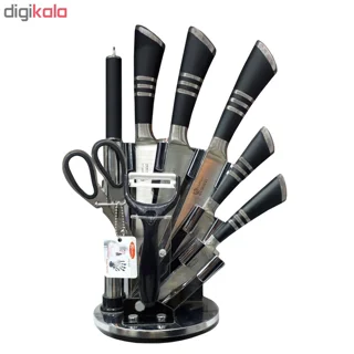 سرویس چاقو آشپزخانه 9 پارچه فوما مدل FU-533 101957350
